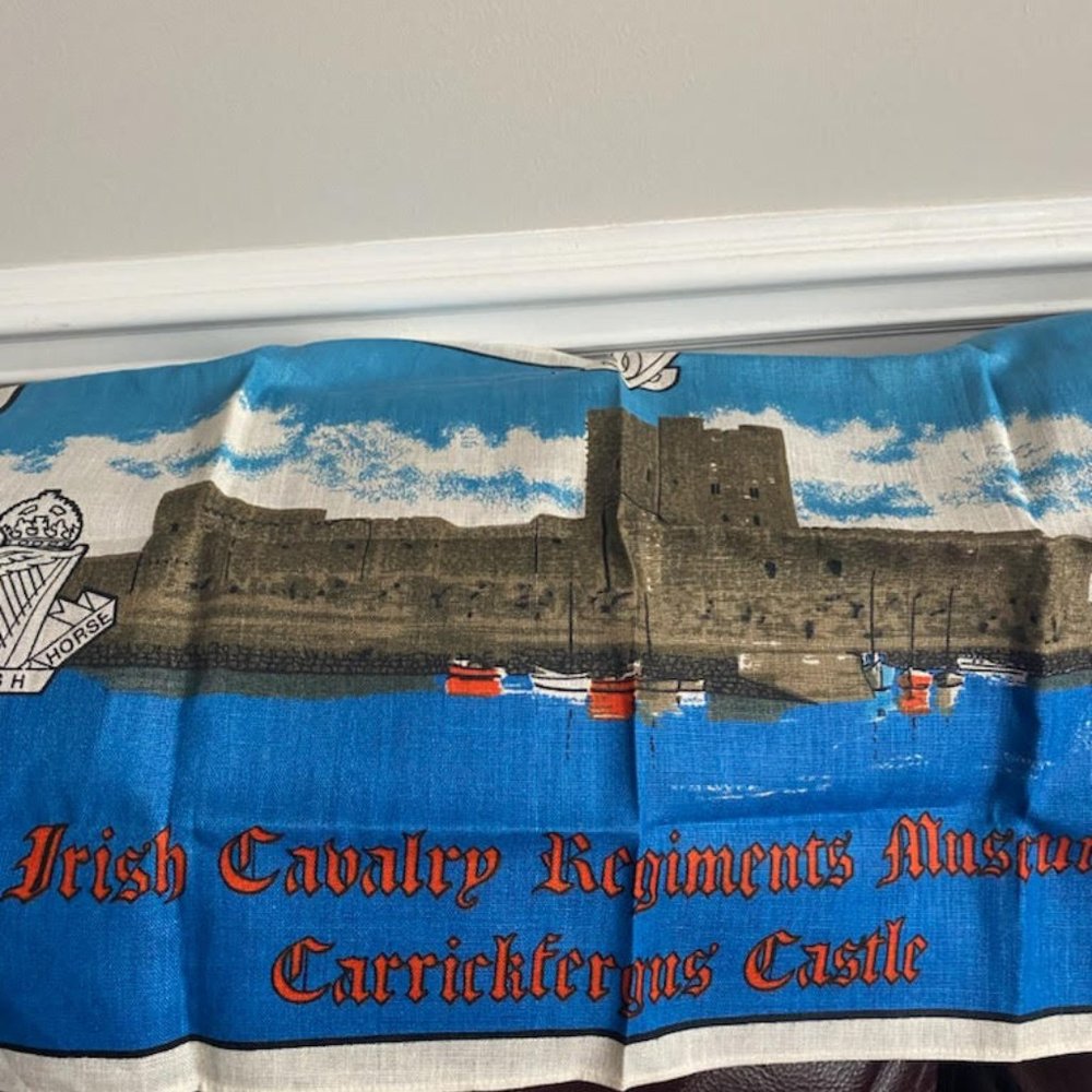 IRISH CAVALRY REGIMENTS MUSEUM 100% LINEN TEA TOWEL